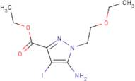 Ethyl 5-amino-1-(2-ethoxyethyl)-4-iodo-pyrazole-3-carboxylate