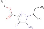 Ethyl 5-amino-4-iodo-1-sec-butyl-pyrazole-3-carboxylate