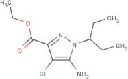 Ethyl 5-amino-4-chloro-1-(1-ethylpropyl)pyrazole-3-carboxylate