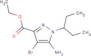 Ethyl 5-amino-4-bromo-1-(1-ethylpropyl)pyrazole-3-carboxylate