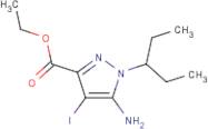 Ethyl 5-amino-1-(1-ethylpropyl)-4-iodo-pyrazole-3-carboxylate