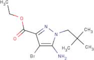 Ethyl 5-amino-4-bromo-1-(2,2-dimethylpropyl)pyrazole-3-carboxylate