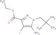 Ethyl 5-amino-1-(2,2-dimethylpropyl)-4-iodo-pyrazole-3-carboxylate