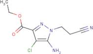 Ethyl 5-amino-4-chloro-1-(2-cyanoethyl)pyrazole-3-carboxylate