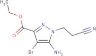 Ethyl 5-amino-4-bromo-1-(2-cyanoethyl)pyrazole-3-carboxylate