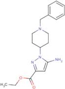 Ethyl 5-amino-1-(1-benzyl-4-piperidyl)pyrazole-3-carboxylate