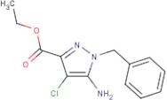 Ethyl 5-amino-1-benzyl-4-chloro-pyrazole-3-carboxylate