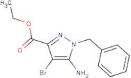 Ethyl 5-amino-1-benzyl-4-bromo-pyrazole-3-carboxylate