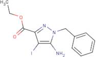 Ethyl 5-amino-1-benzyl-4-iodo-pyrazole-3-carboxylate