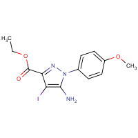 Ethyl 5-amino-4-iodo-1-(4-methoxyphenyl)pyrazole-3-carboxylate