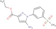 Ethyl 5-amino-1-(3-methylsulfonylphenyl)pyrazole-3-carboxylate