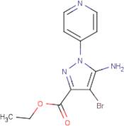 Ethyl 5-amino-4-bromo-1-(4-pyridyl)pyrazole-3-carboxylate