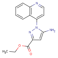 Ethyl 5-amino-1-(4-quinolyl)pyrazole-3-carboxylate