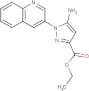 Ethyl 5-amino-1-(3-quinolyl)pyrazole-3-carboxylate