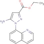 Ethyl 5-amino-1-(8-quinolyl)pyrazole-3-carboxylate