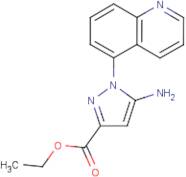 Ethyl 5-amino-1-(5-quinolyl)pyrazole-3-carboxylate