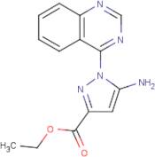 Ethyl 5-amino-1-quinazolin-4-yl-pyrazole-3-carboxylate