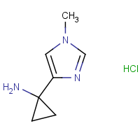 1-(1-Methylimidazol-4-yl)cyclopropanamine hydrochloride