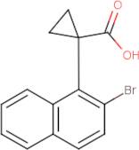 1-(2-Bromonaphthalen-1-yl)cyclopropane-1-carboxylic acid