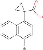 1-(4-Bromonaphthalen-1-yl)cyclopropane-1-carboxylic acid