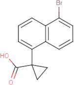 1-(5-Bromonaphthalen-1-yl)cyclopropane-1-carboxylic acid