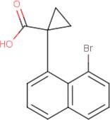 1-(8-Bromonaphthalen-1-yl)cyclopropane-1-carboxylic acid