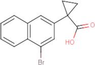 1-(4-Bromonaphthalen-2-yl)cyclopropane-1-carboxylic acid