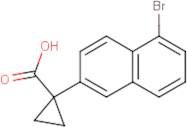 1-(5-Bromonaphthalen-2-yl)cyclopropane-1-carboxylic acid