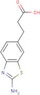3-(2-amino-1,3-benzothiazol-6-yl)propanoic acid