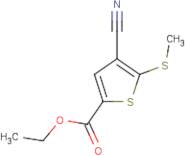4-Cyano-5-methylsulfanylthiophene-2-carboxylic acid ethyl ester