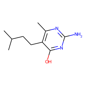 2-Amino-4-hydroxy-6-methyl-5-(3-methylbutyl)pyrimidine