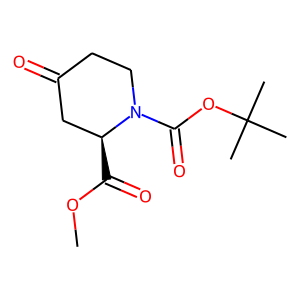 Methyl (2R)-4-oxopiperidine-2-carboxylate, N-BOC protected