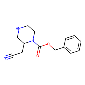 2-(Cyanomethyl)-1-piperazinecarboxylic acid, phenylmethyl ester