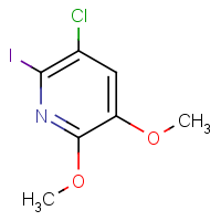 3-Chloro-2-iodo-5,6-dimethoxypyridine