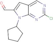 2-Chloro-7-cyclopentyl-7H-pyrrolo[2,3-d]pyrimidine-6-carboxaldehyde