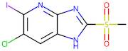 6-Chloro-5-iodo-2-(methylsulfonyl)-1H-imidazo[4,5-b]pyridine