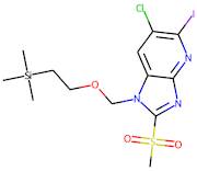 6-Chloro-5-iodo-2-(methylsulfonyl)-1-((2-(trimethylsilyl)ethoxy)methyl)-1H-imidazo[4,5-b]pyridine