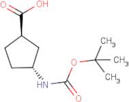 (1R,3R)-3-Aminocyclopentane-1-carboxylic acid, N-BOC protected