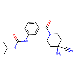 1-{3-[(4-Amino-4-cyanopiperidin-1-yl)carbonyl]phenyl}-3-isopropylurea