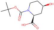 (2S,4R)-4-Hydroxypiperidine-2-carboxylic acid, N-BOC protected