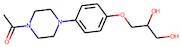 1-Acetyl-4-[4-(2,3-dihydroxypropoxy)phenyl]piperazine