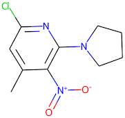 6-Chloro-4-methyl-3-nitro-2-(pyrrolidin-1-yl)pyridine