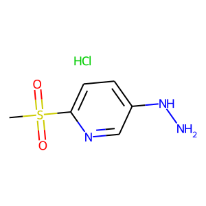 5-Hydrazinyl-2-(methylsulfonyl)pyridine hydrochloride