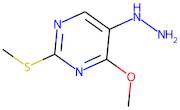 5-Hydrazinyl-4-methoxy-2-(methylsulfanyl)pyrimidine