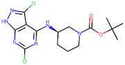 tert-Butyl (3R)-3-[(3,6-dichloro-1H-pyrazolo[3,4-d]pyrimidin-4-yl)amino]piperidine-1-carboxylate