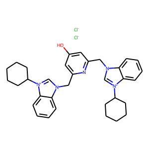 1,1'-((4-Hydroxypyridine-2,6-diyl)bis(methylene))bis(3-cyclohexyl-1H-benzo[d]imidazol-3-ium)