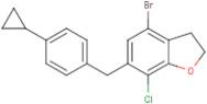 4-Bromo-7-chloro-6-(4-cyclopropylbenzyl)-2,3-dihydrobenzofuran