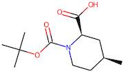 cis-4-Methylpiperidine-2-carboxylic acid, N-BOC protected