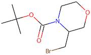 3-(Bromomethyl)morpholine, N-BOC protected