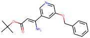 tert-butyl 3-amino-3-(5-phenylmethoxypyridin-3-yl)prop-2-enoate